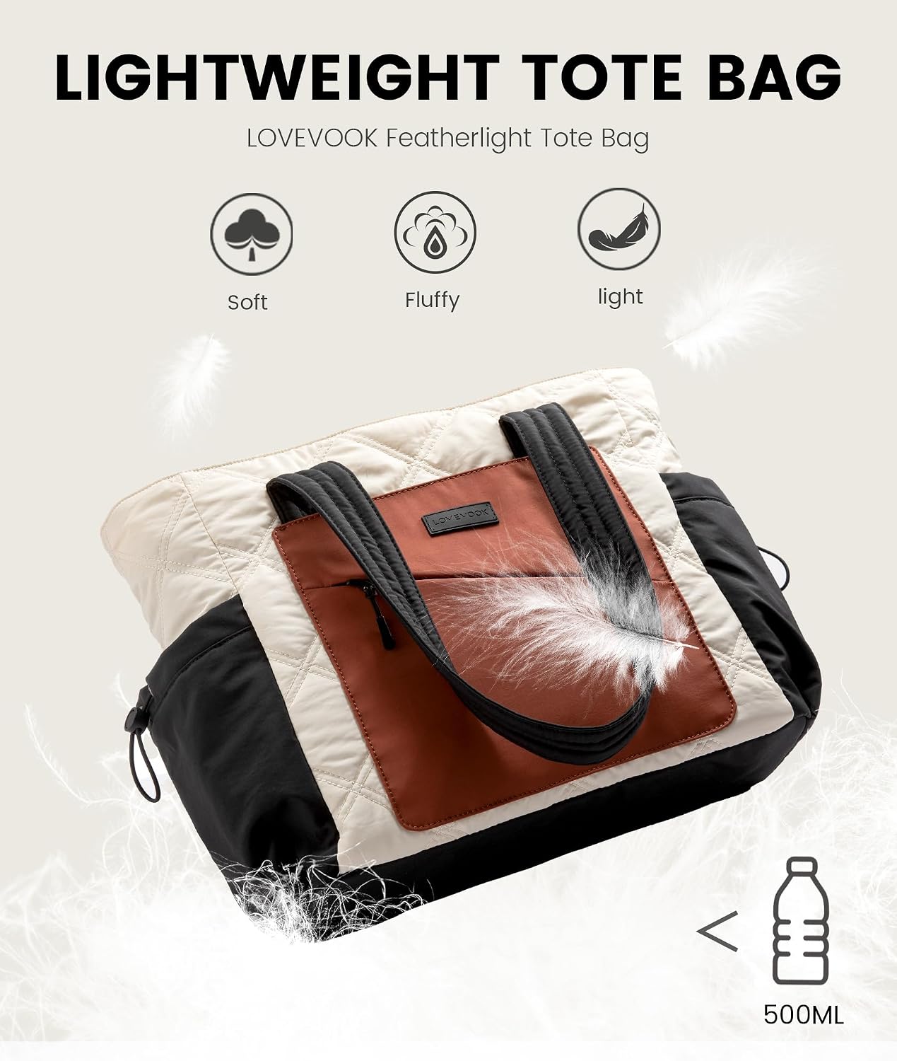 Thumbnail 2 de LOVEVOOK Tote Bag 40.6×32×15.7cm