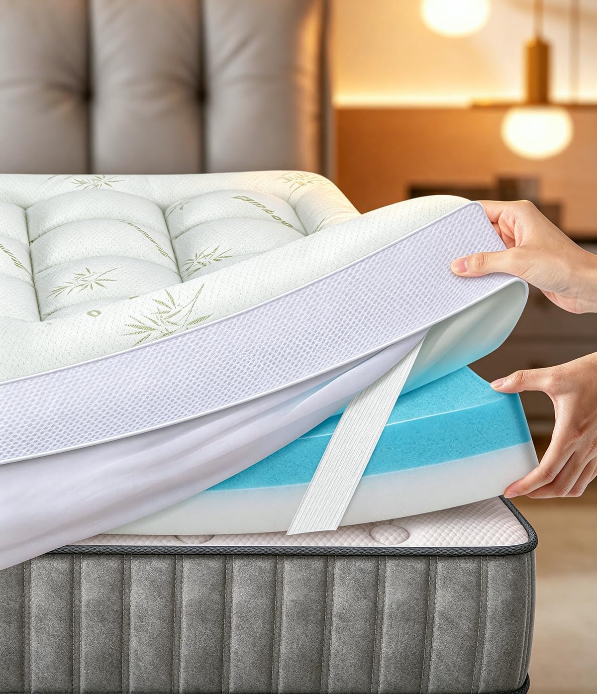 Detalle de Fracho Mattress Topper 4-Inch
