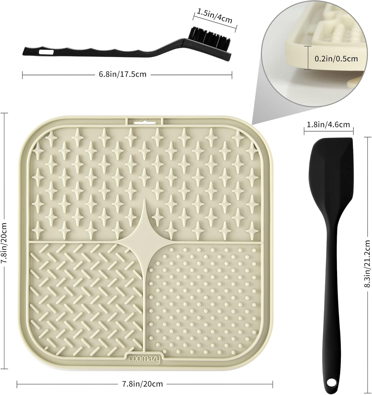 Thumbnail 1 de Coomazy Licky Mats 2-pack for slow feeding