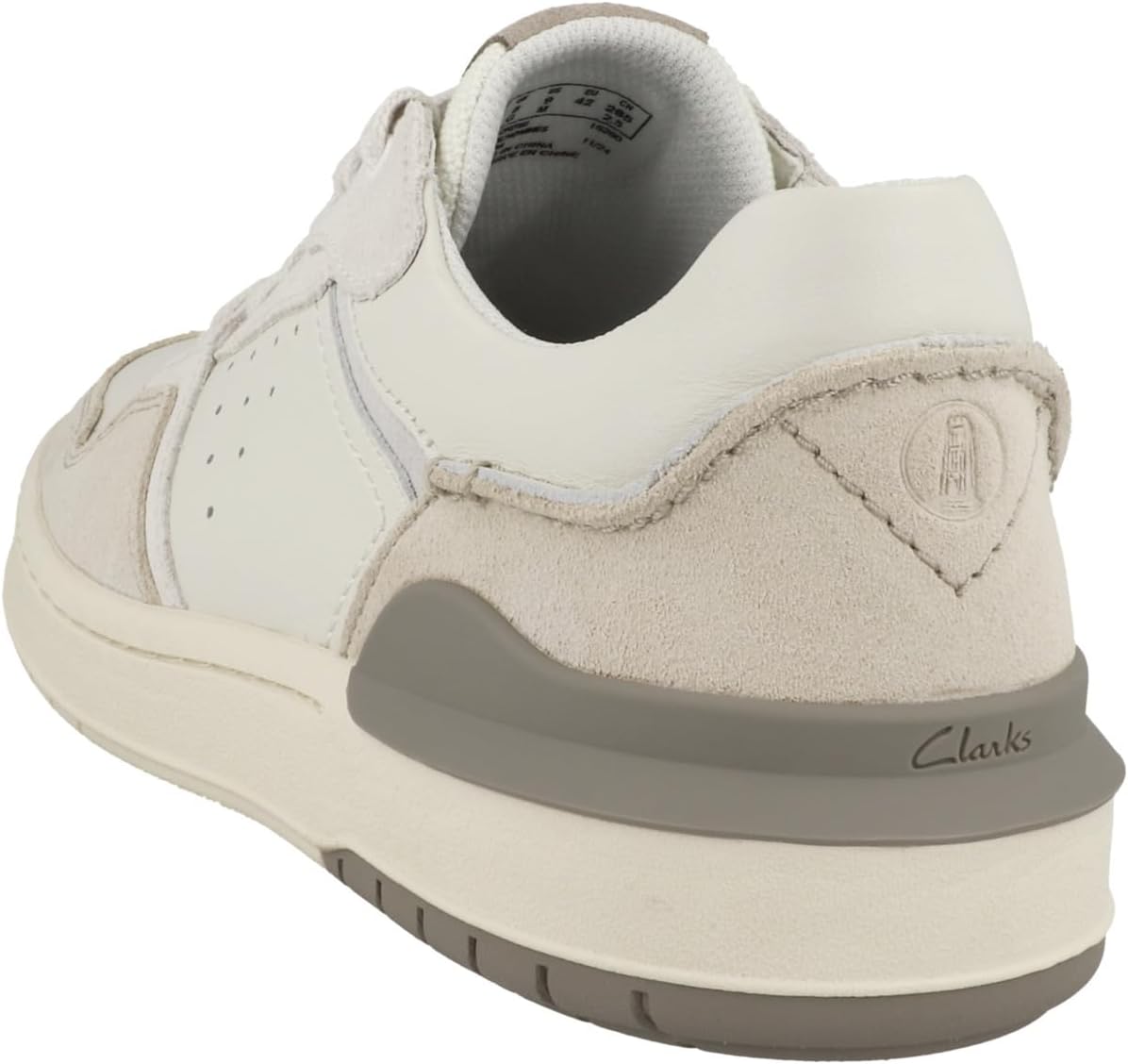 Thumbnail 5 de Clarks Courtlite2 Lo Basket Homme en suède off-white