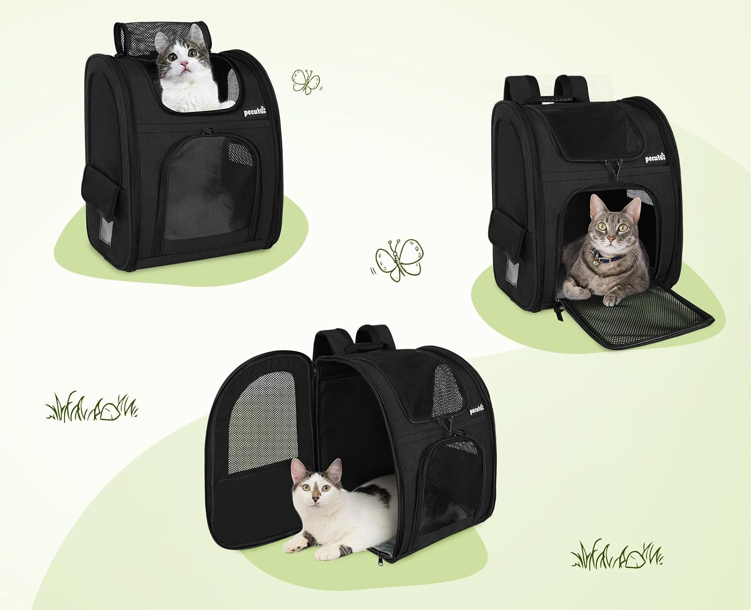 Detalle 2 de Pecute pecute Haustier Rucksack Katze XL
