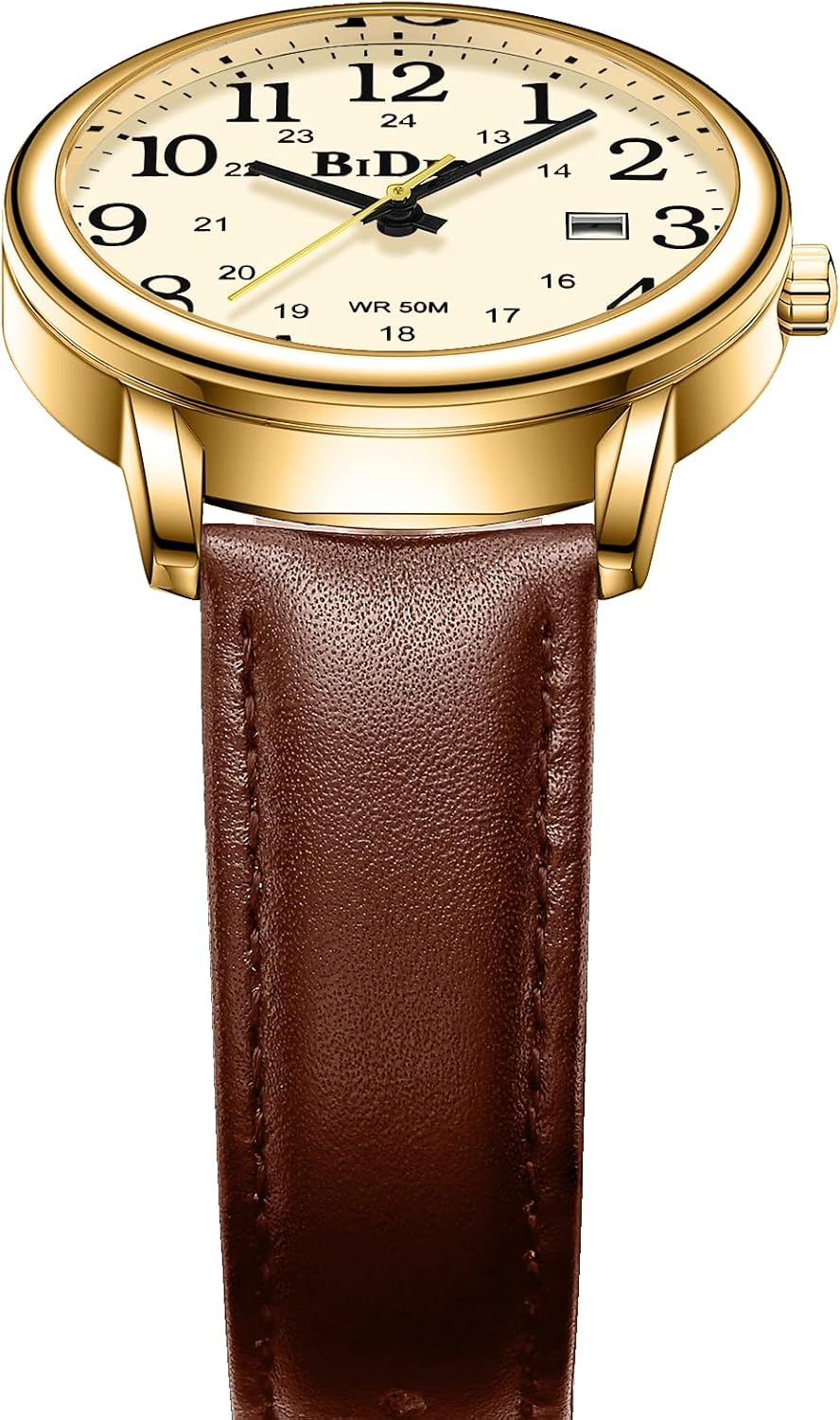 Thumbnail 3 de HANPOSH Herren Uhr Analog Quarz 38 mm