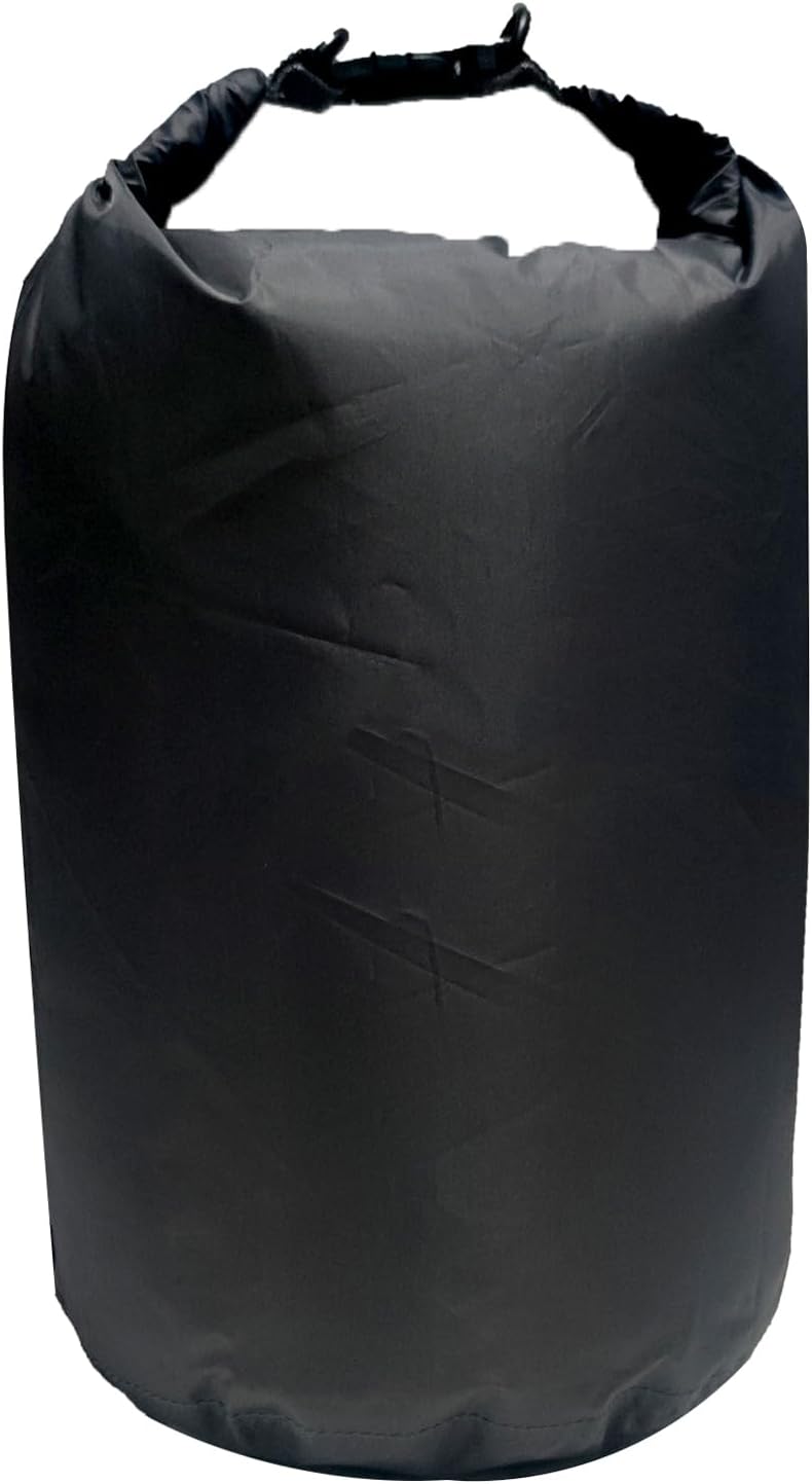 Detalle de Sanpierazaar Borsa impermeabile 70 L ultraleggera con chiusura arrotolabile e fibbia, nero