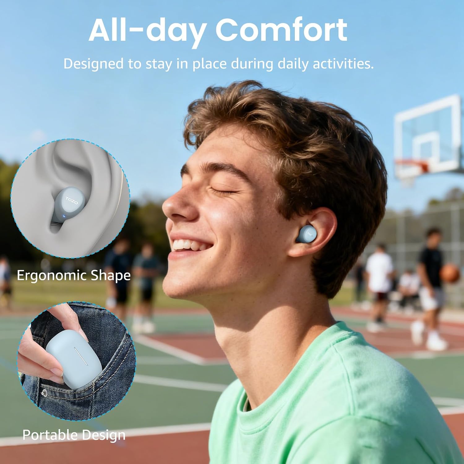 Thumbnail 2 de TOZO A1 Wireless Earbuds review: lightweight, long-lasting Bluetooth 5.3 earphones
