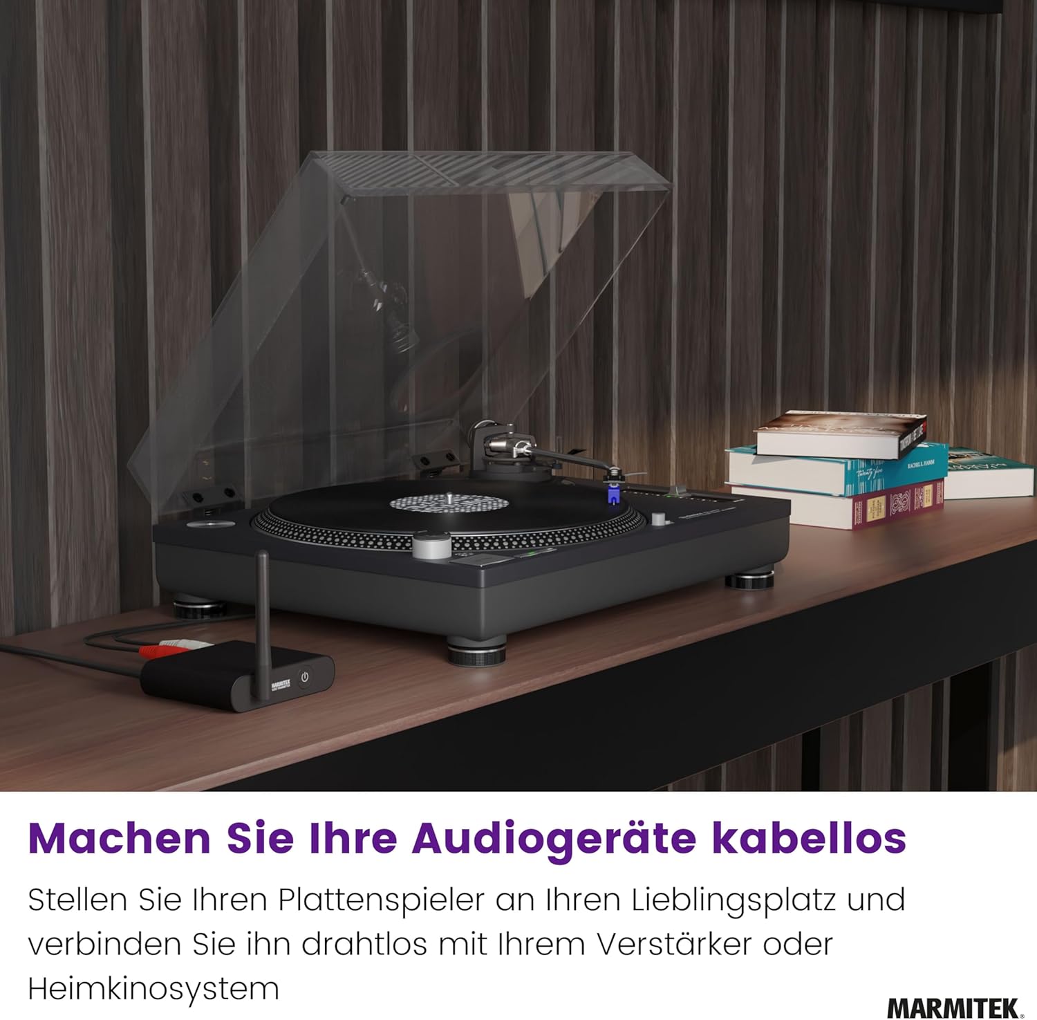 Detalle de Marmitek Audio Anywhere 630 – Drahtloser Audio Sender/Empfänger für TV-Sound