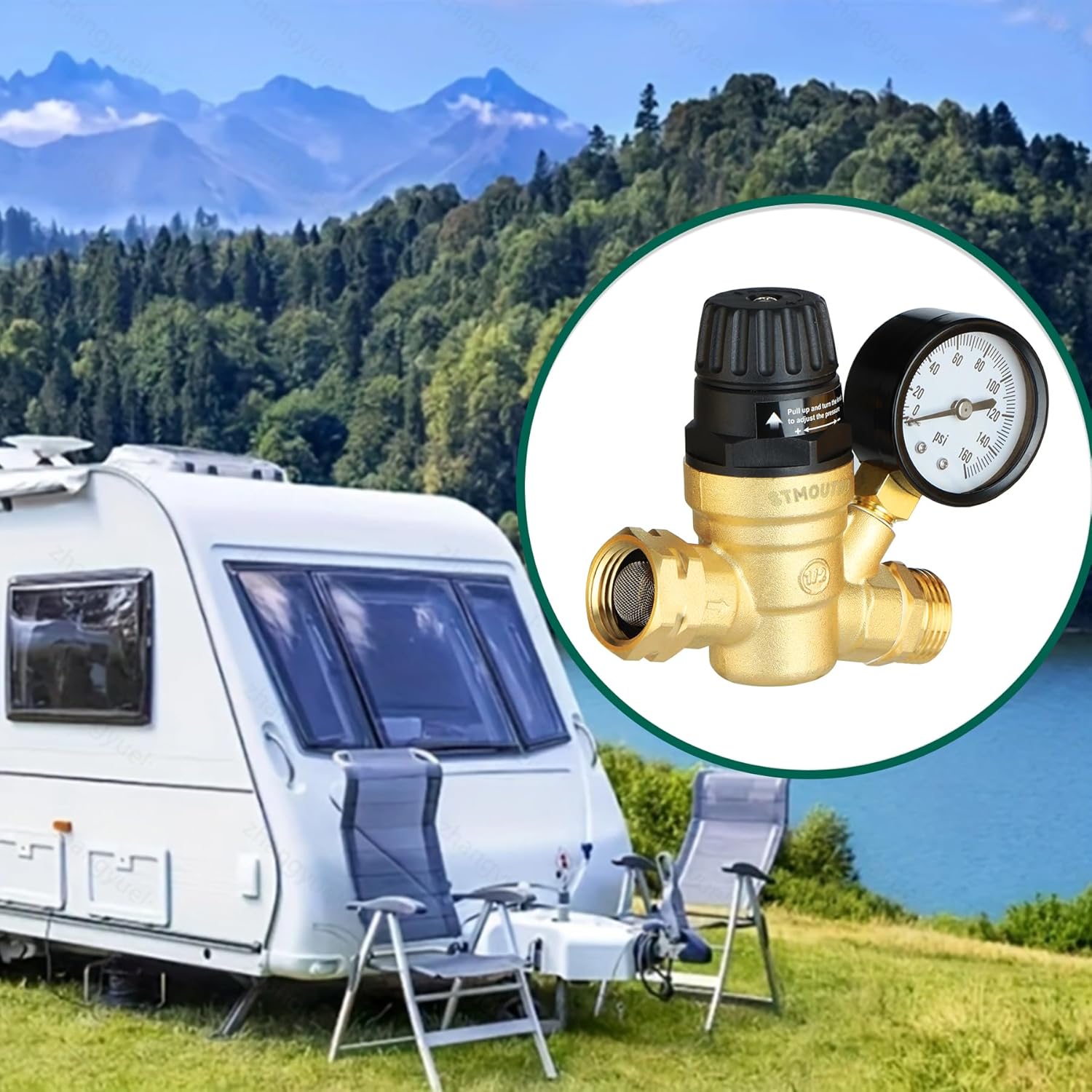 Thumbnail 6 de STMOUTUO RV Water Pressure Regulator 45 PSI