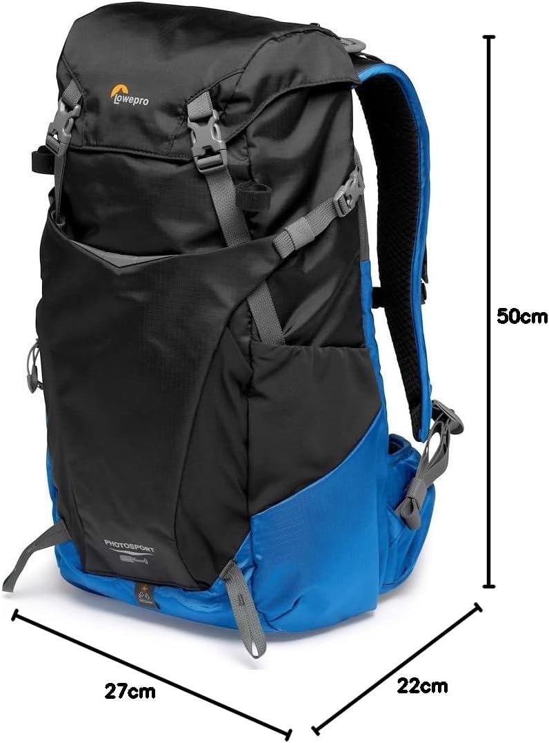 Thumbnail 6 de Lowepro PhotoSport BP 24L AW III zaino fotografico da hiking con inserto mirrorless rimovibile, blu e nero (compatibile Sony α7)