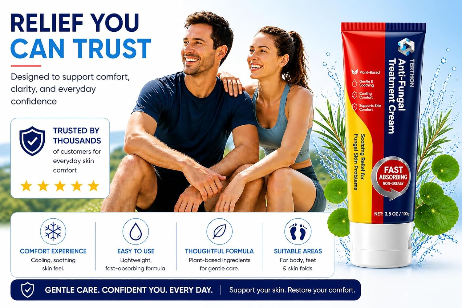 Thumbnail 6 de Terthon TN100 Antifungal Cream, Plant-Based, 100 g