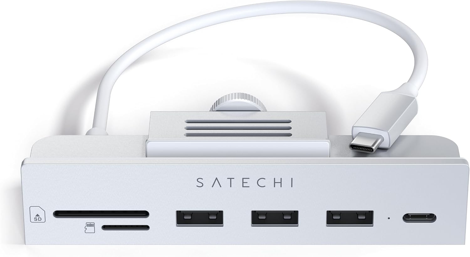 Thumbnail 6 de SATECHI Hub USB-C con morsetto per iMac e lettore Micro/SD: espansione dati per iMac 2019/2017 e iMac Pro (grigio siderale)