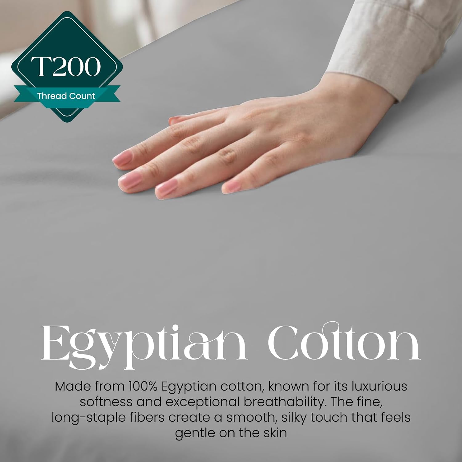 Thumbnail 5 de Linens World Egyptian Cotton Fitted Sheet 200 TC