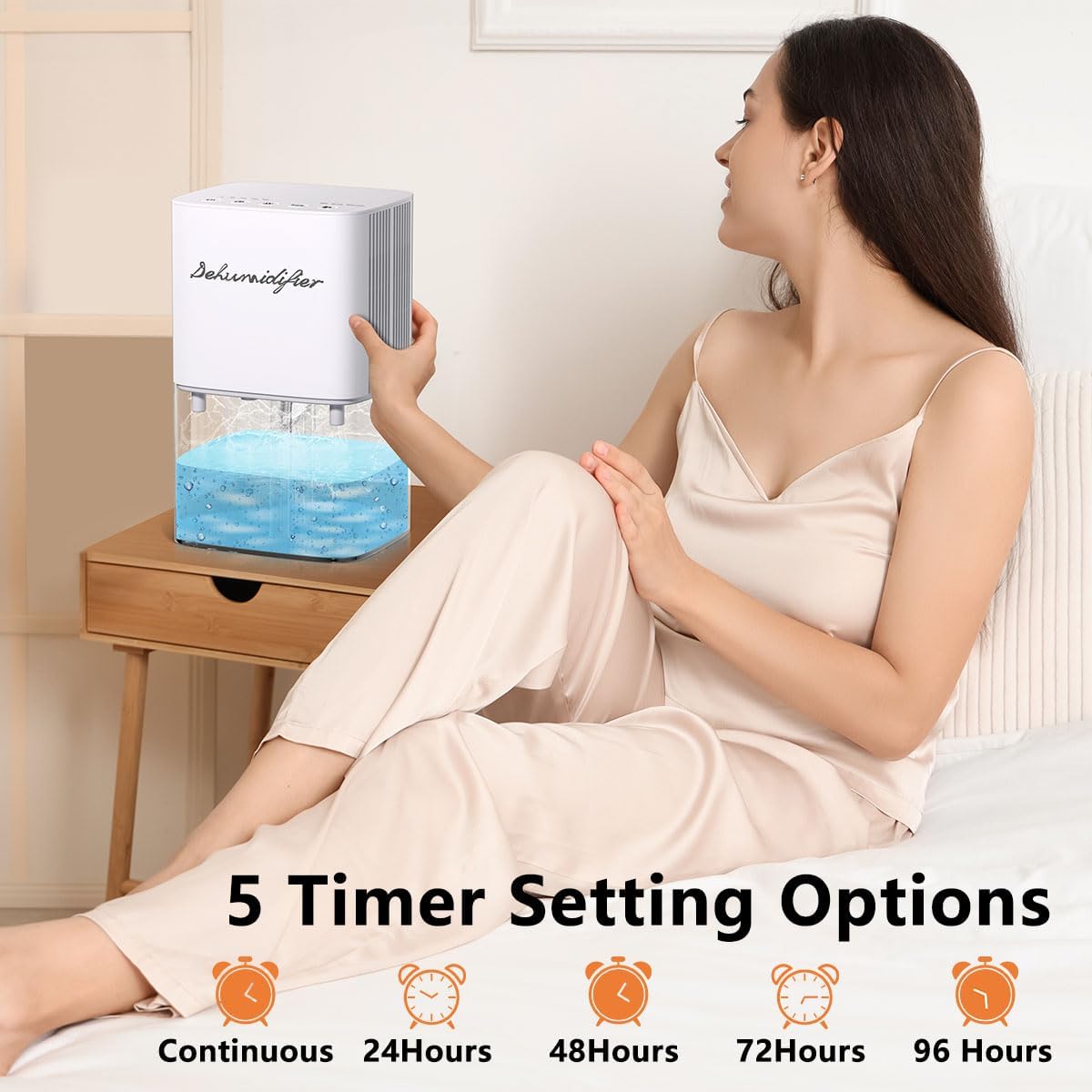 Detalle 2 de Small Dehumidifier 1800ML for 230 ft² 🏠
