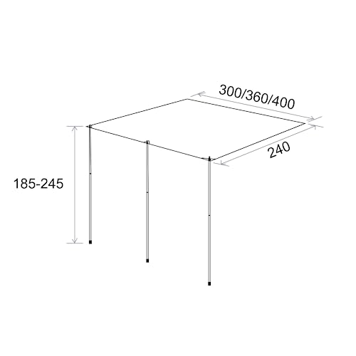 Thumbnail 5 de Unikka Comfort Pare-Soleil pour Caravane et Camping-Car – 360 × 240 cm, compatible avec Thule et Fiamma