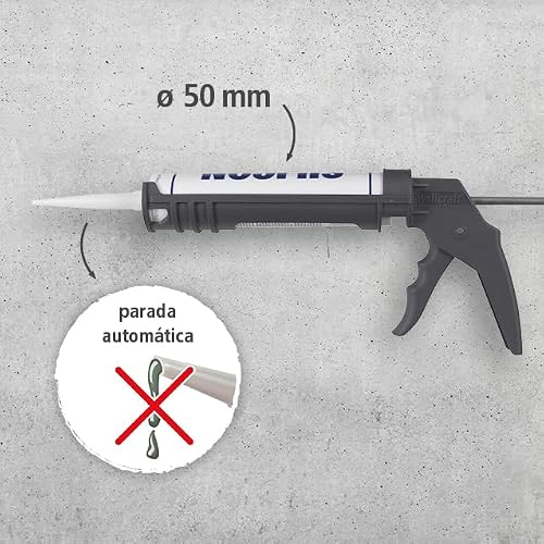 Detalle de wolfcraft MG 100 I 4351000, pistola para cartuchos de 310 ml antigoteo