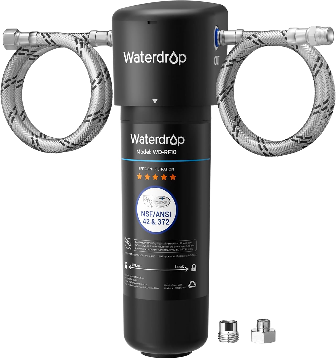 Waterdrop 10UA filtro bajo fregadero 30.000 L