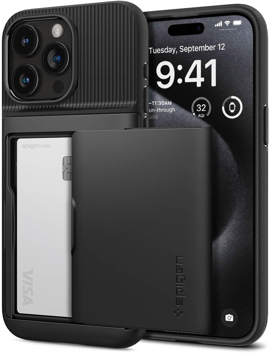 Spigen Slim Armor CS iPhone 15 Pro coque portefeuille