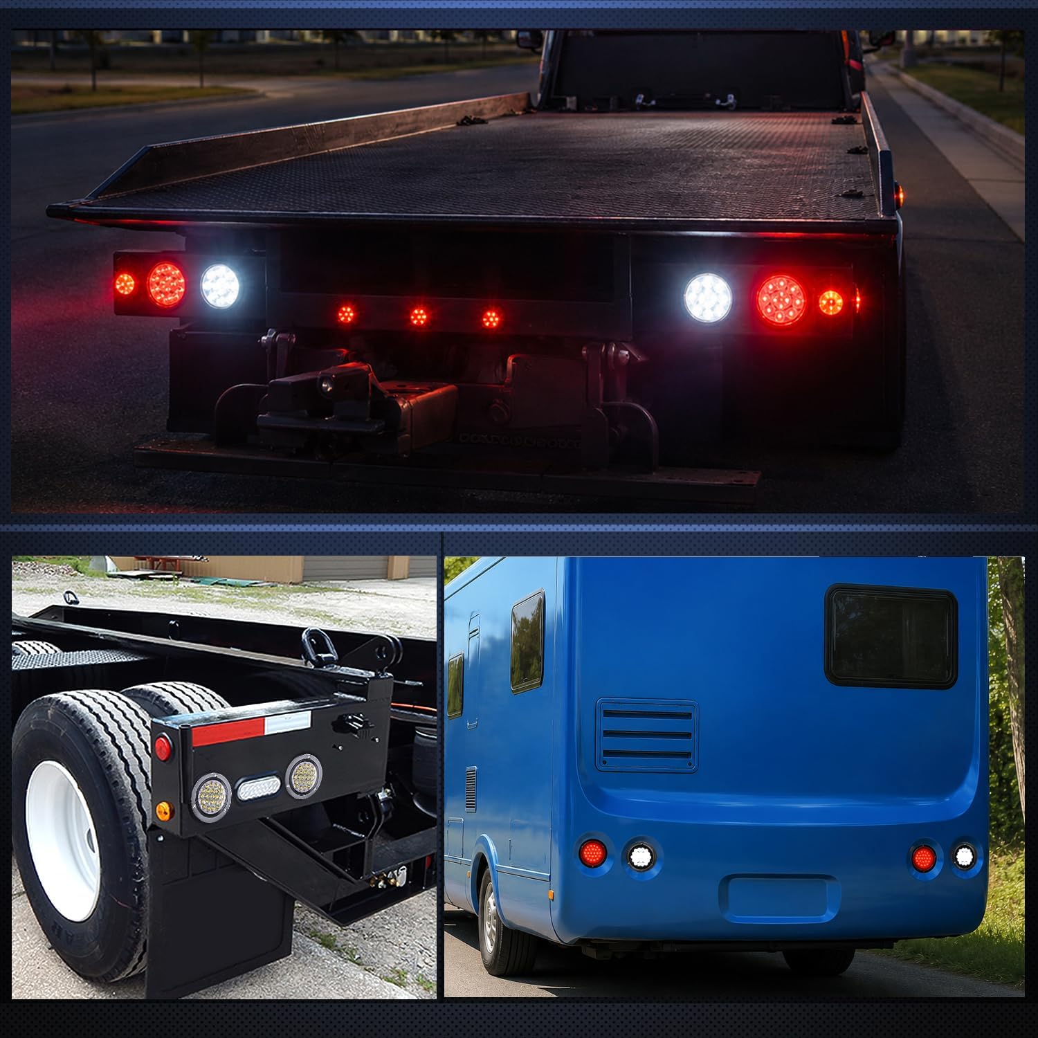 Thumbnail 5 de Nilight 4 Inch Round Trailer Tail Light 24LED 🚚