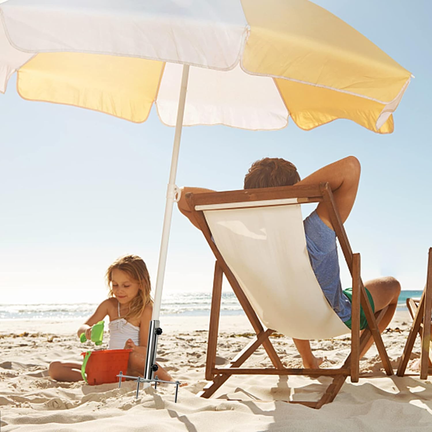 Thumbnail 5 de LEcylankEr Sonnenschirmständer aus Schwermetall mit Erdspieß – für Schirmstöcke 29–41 mm