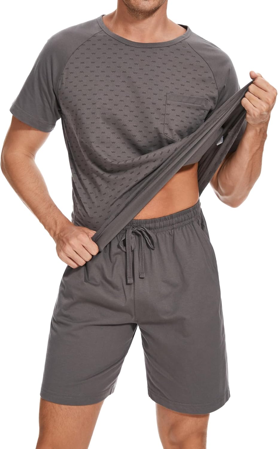 Thumbnail 1 de Winovia Herren Schlafanzug Kurz Baumwolle – Nightwear Set Sommer Shorty