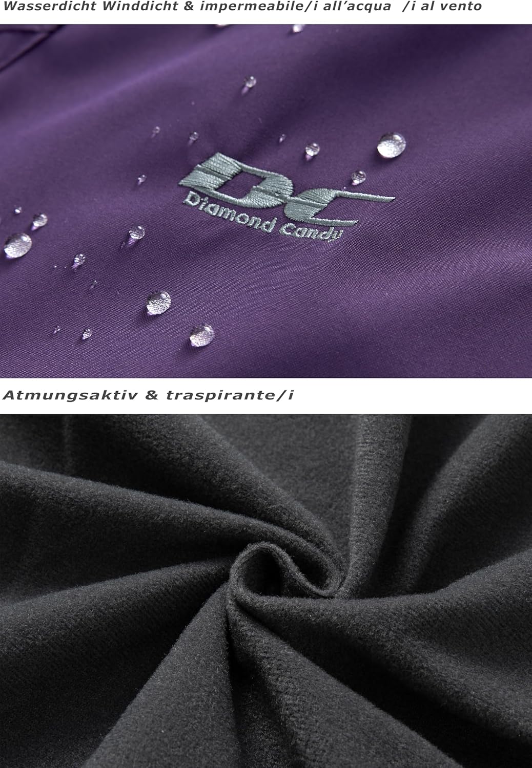 Detalle 2 de DCmount Regenjacke Damen Wasserdicht