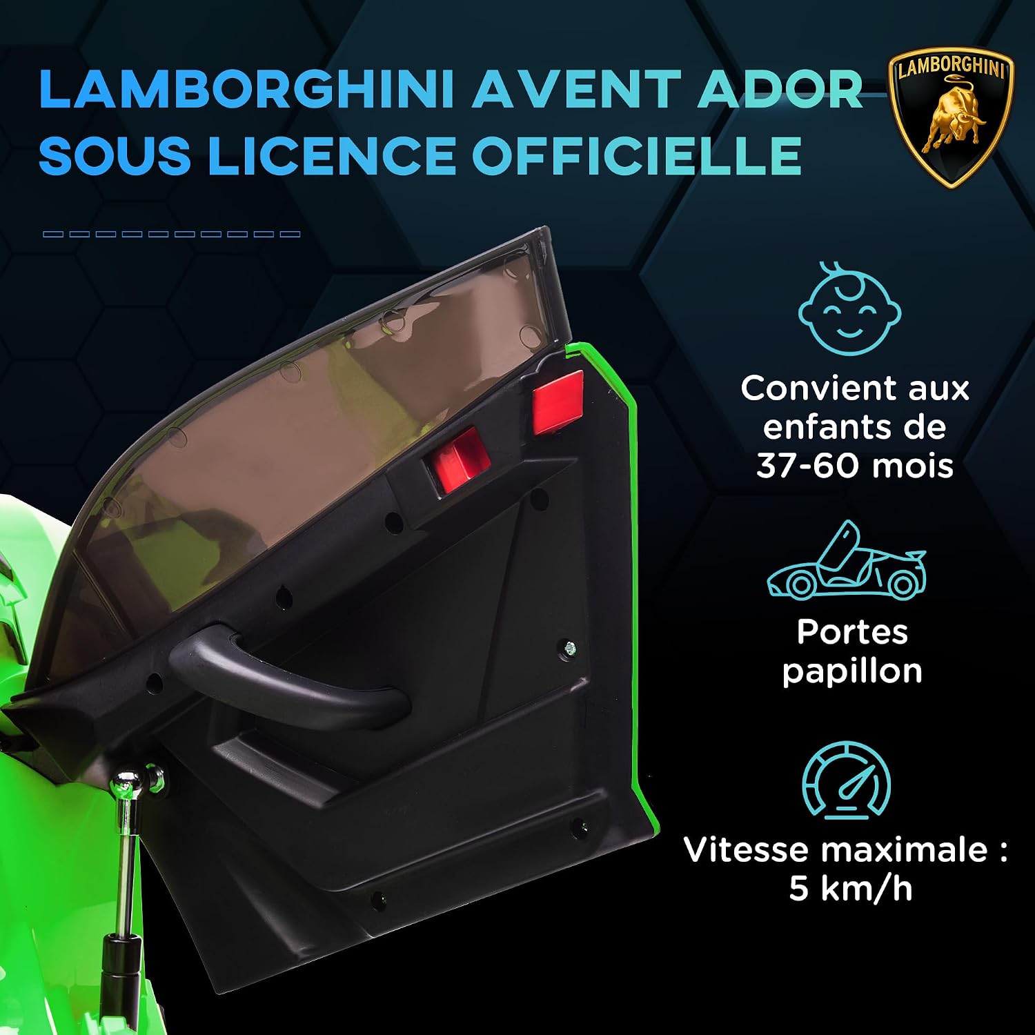 Detalle de Voiture électrique enfant 3-5 km/h