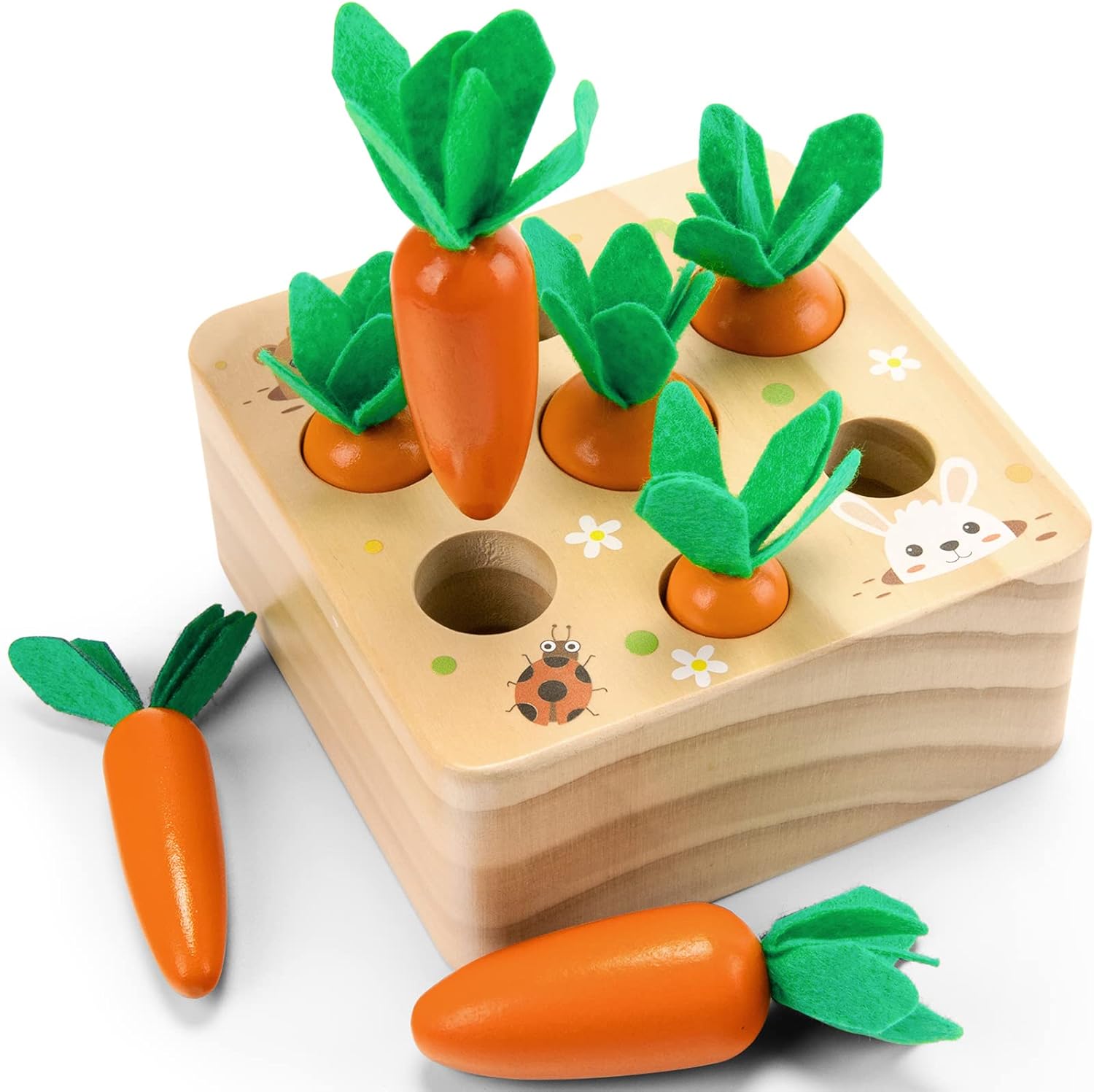 Thumbnail 6 de Wooden Carrots Sorting Toy 12 Months