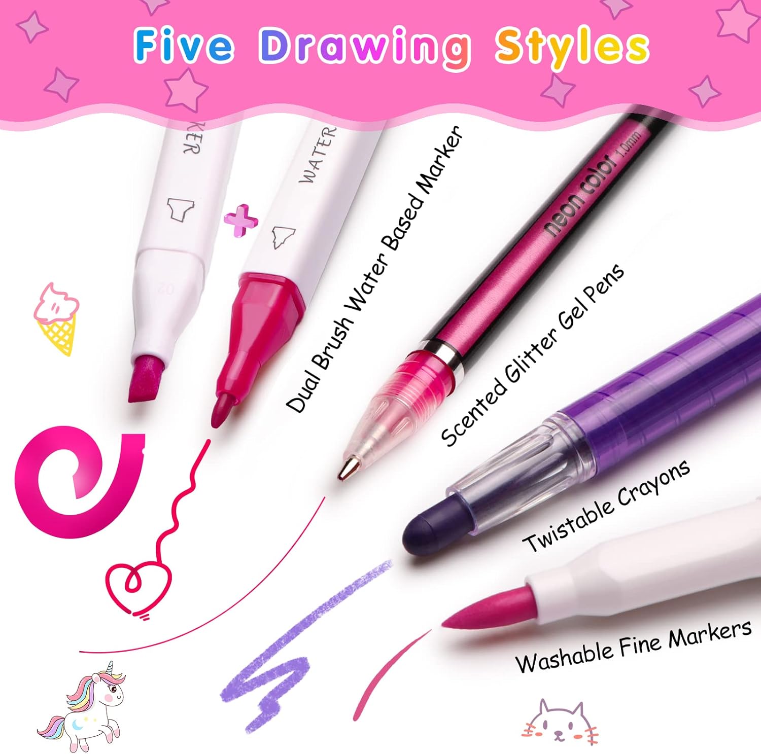 Thumbnail 3 de Hot Bee Christmas Unicorn Gifts for Girls 4–7, pencil case