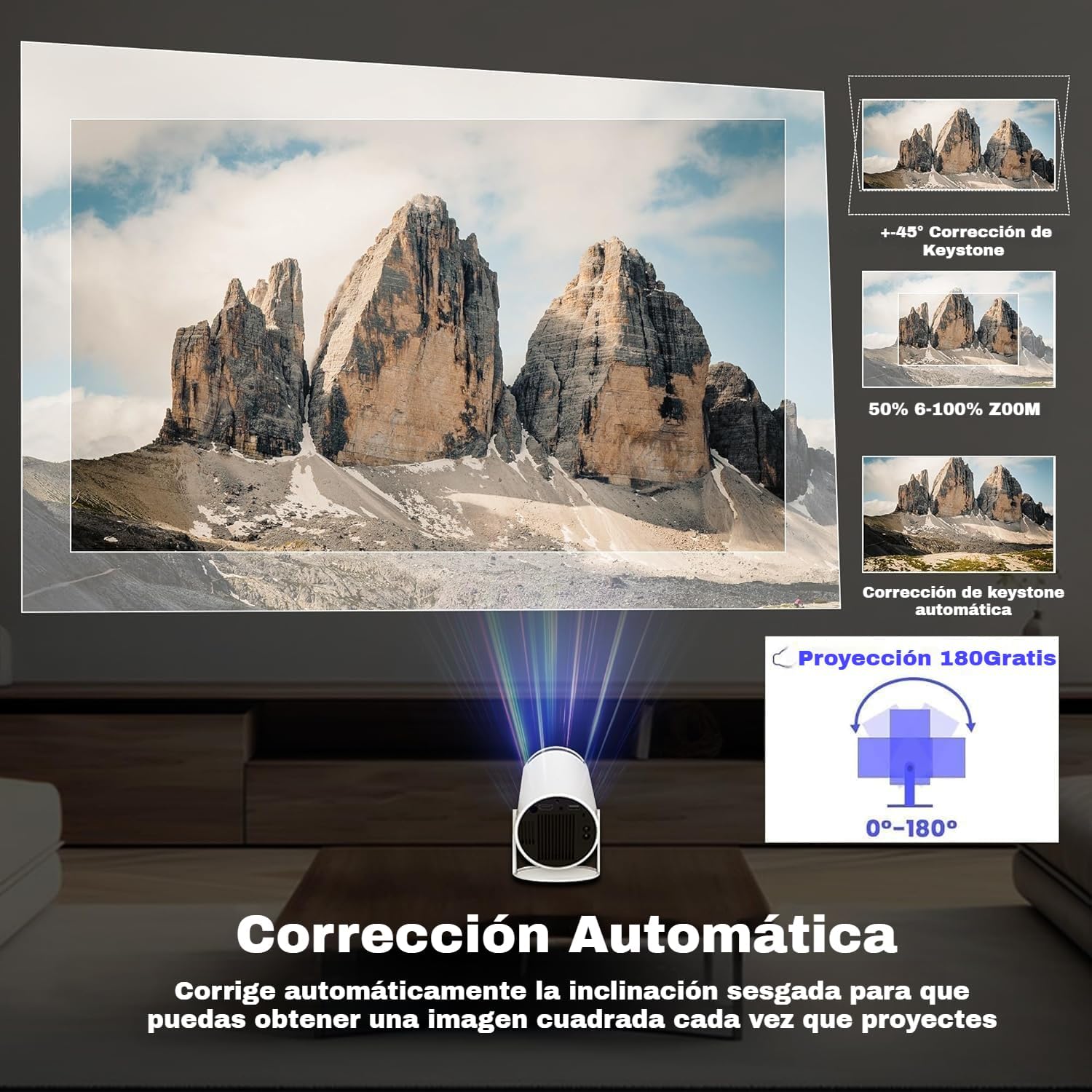 Thumbnail 4 de TEKXDD Proyector Portátil 200ANSI 📽