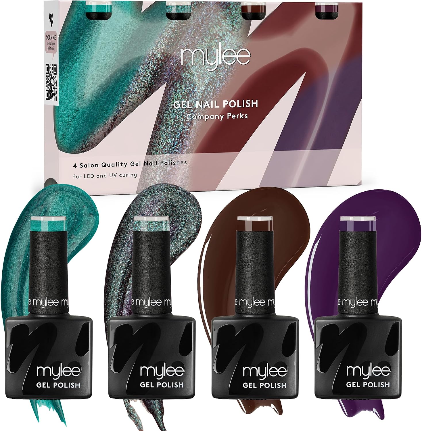 Detalle de Mylee Set Vernis Gel Semipermanent Champagne Supernova – 4 x 8 ml