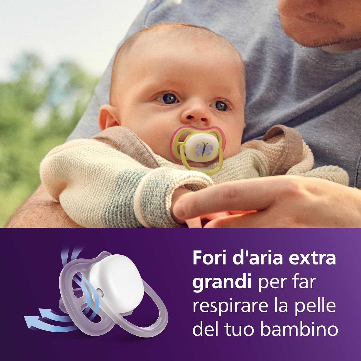 Detalle 2 de AVENT Ultra Air Nighttime ciuccio 0-6 mesi