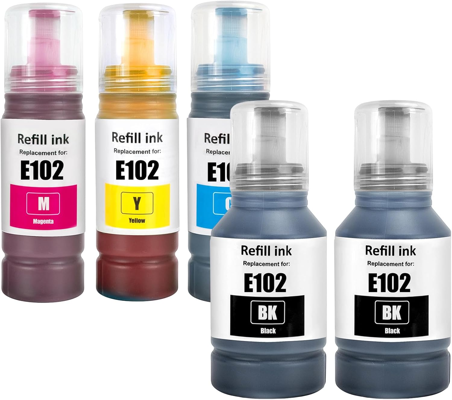 LAIPENG 102 Multipack compatibile per Epson 102 (2x BK / C / M / Y) per EcoTank serie ET