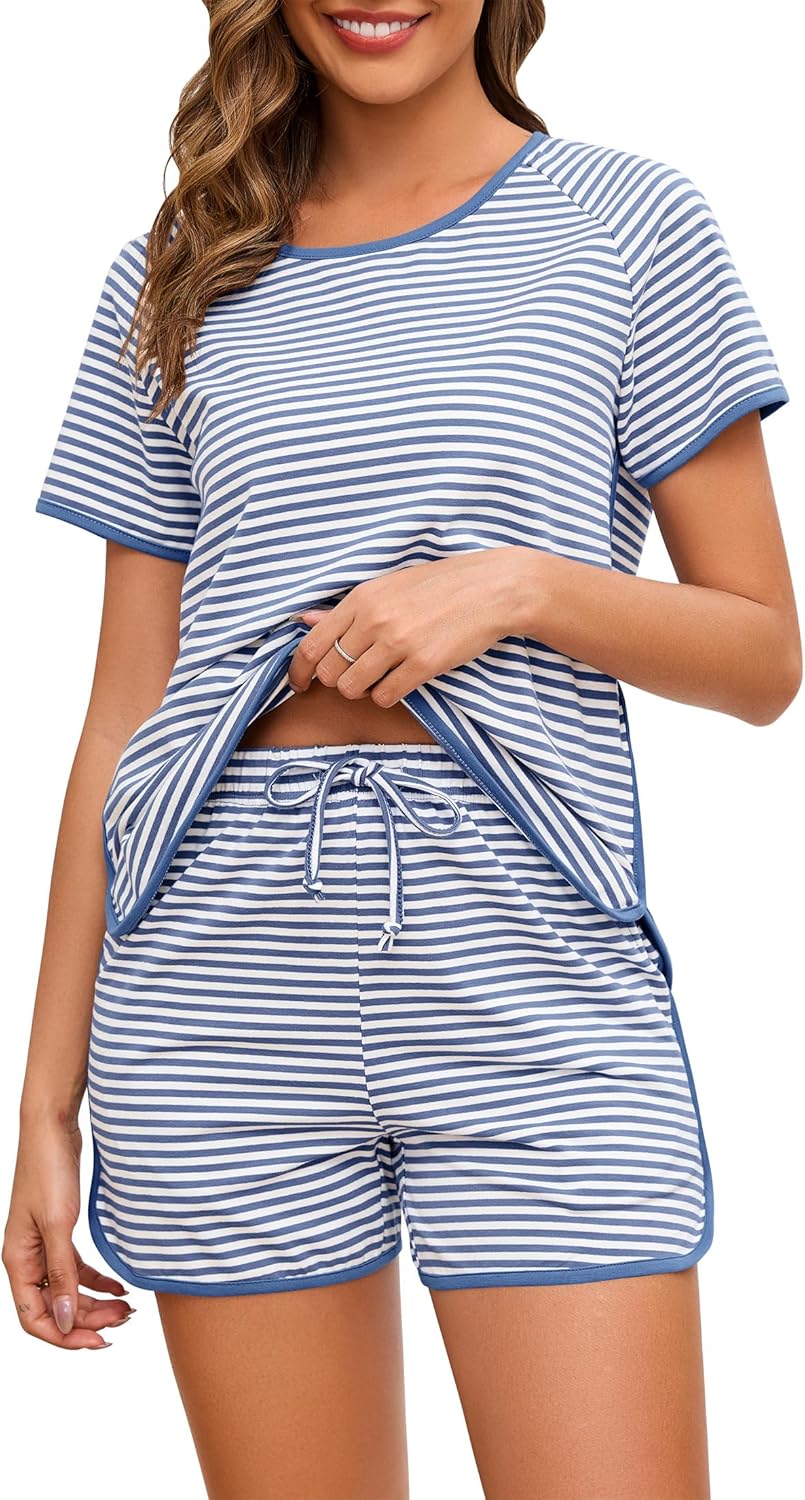 Thumbnail 6 de Namatime Schlafanzug Damen Kurz Baumwolle Pyjama Set 2 Stück