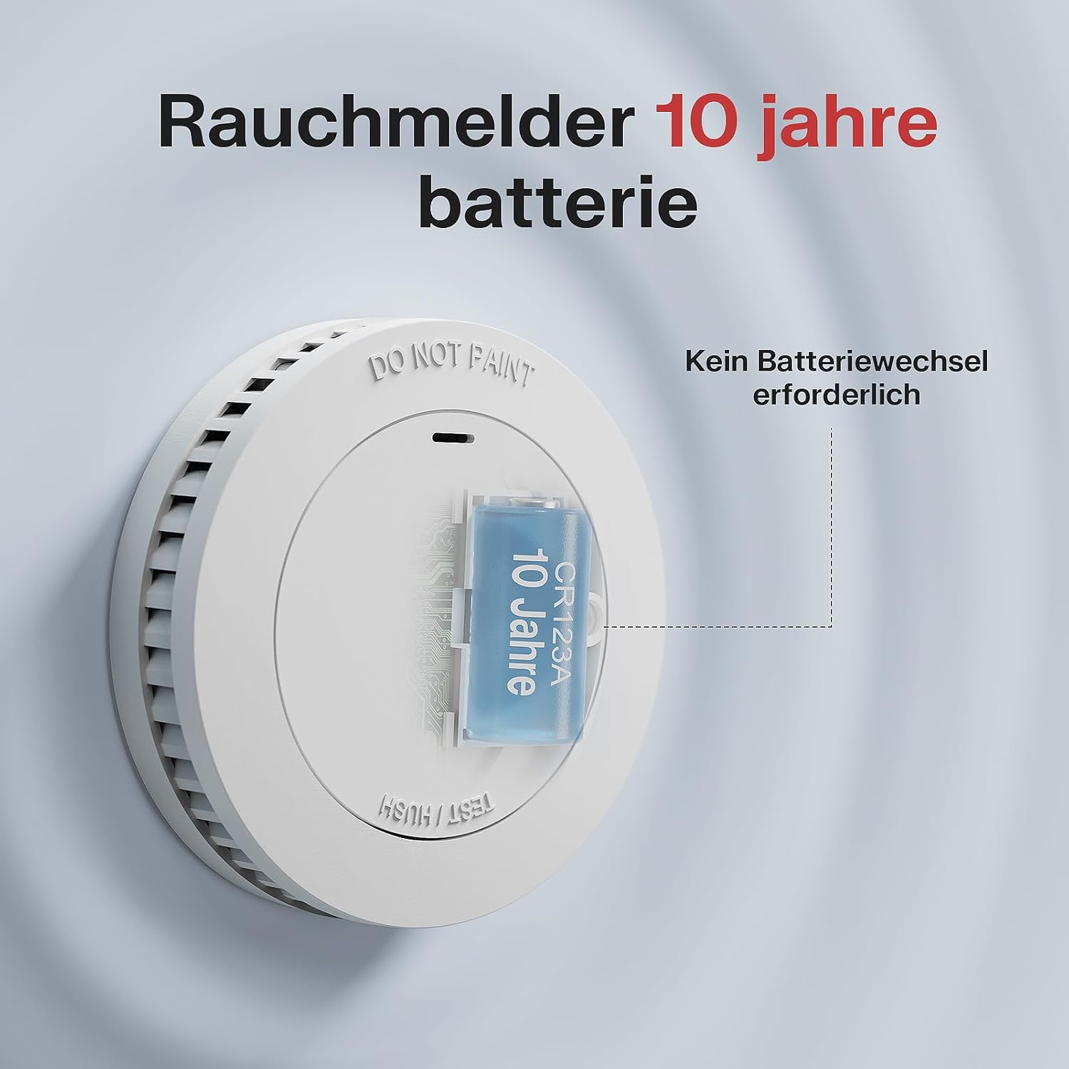 Thumbnail 1 de RUNIDUR Rauchmelder 10 Jahre Batterie – Mini Flacher Feuermelder, TÜV Rheinland Zertifiziert (6 Stück)
