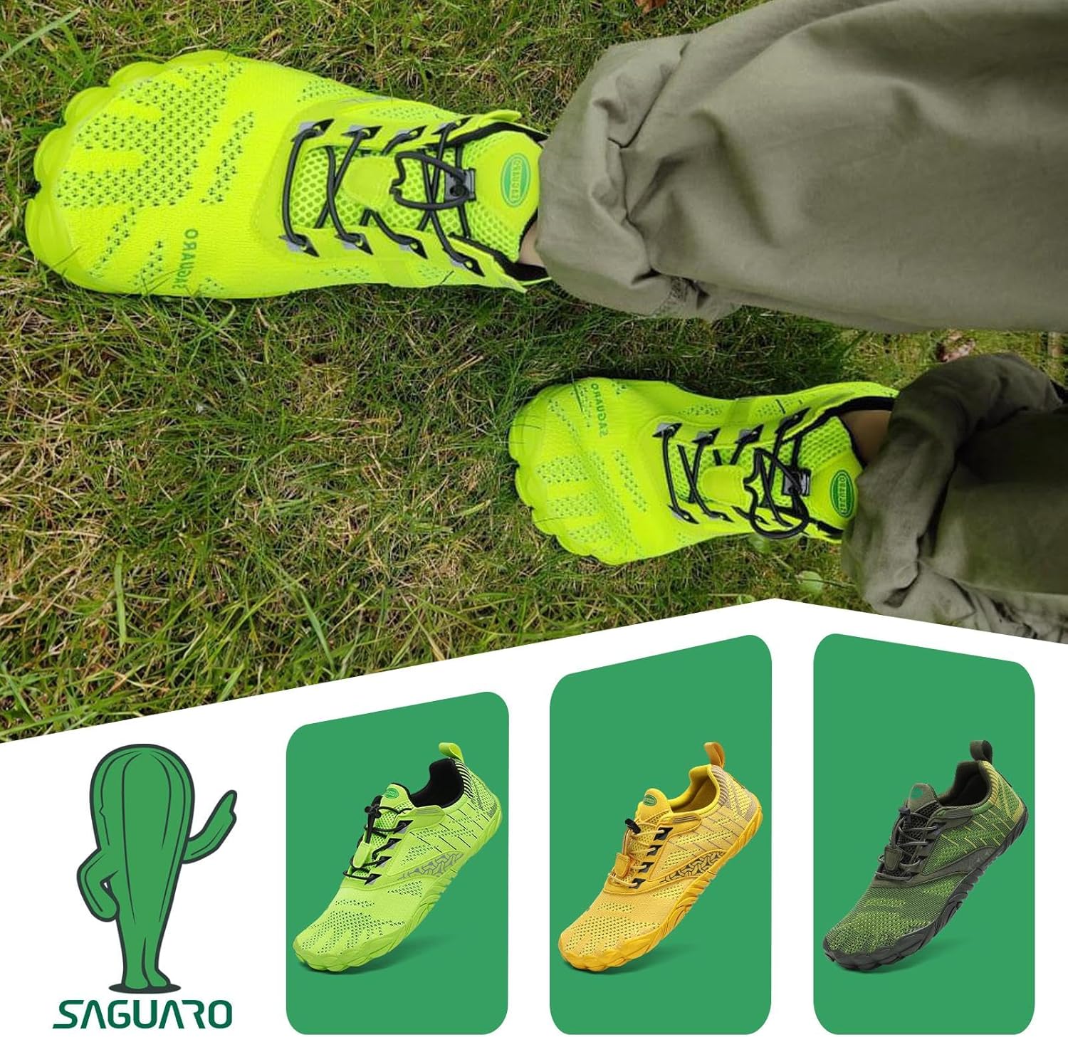 Thumbnail 1 de SAGUARO Barfußschuhe Unisex – Breite Zehenbox, Zero-Drop, rutschfest und atmungsaktiv