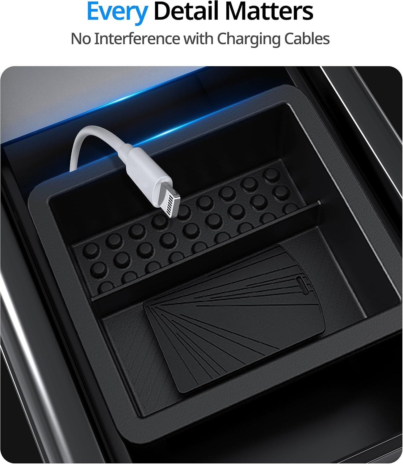 Thumbnail 4 de UBeesize Tesla Model Y Center Console Organizer Tray