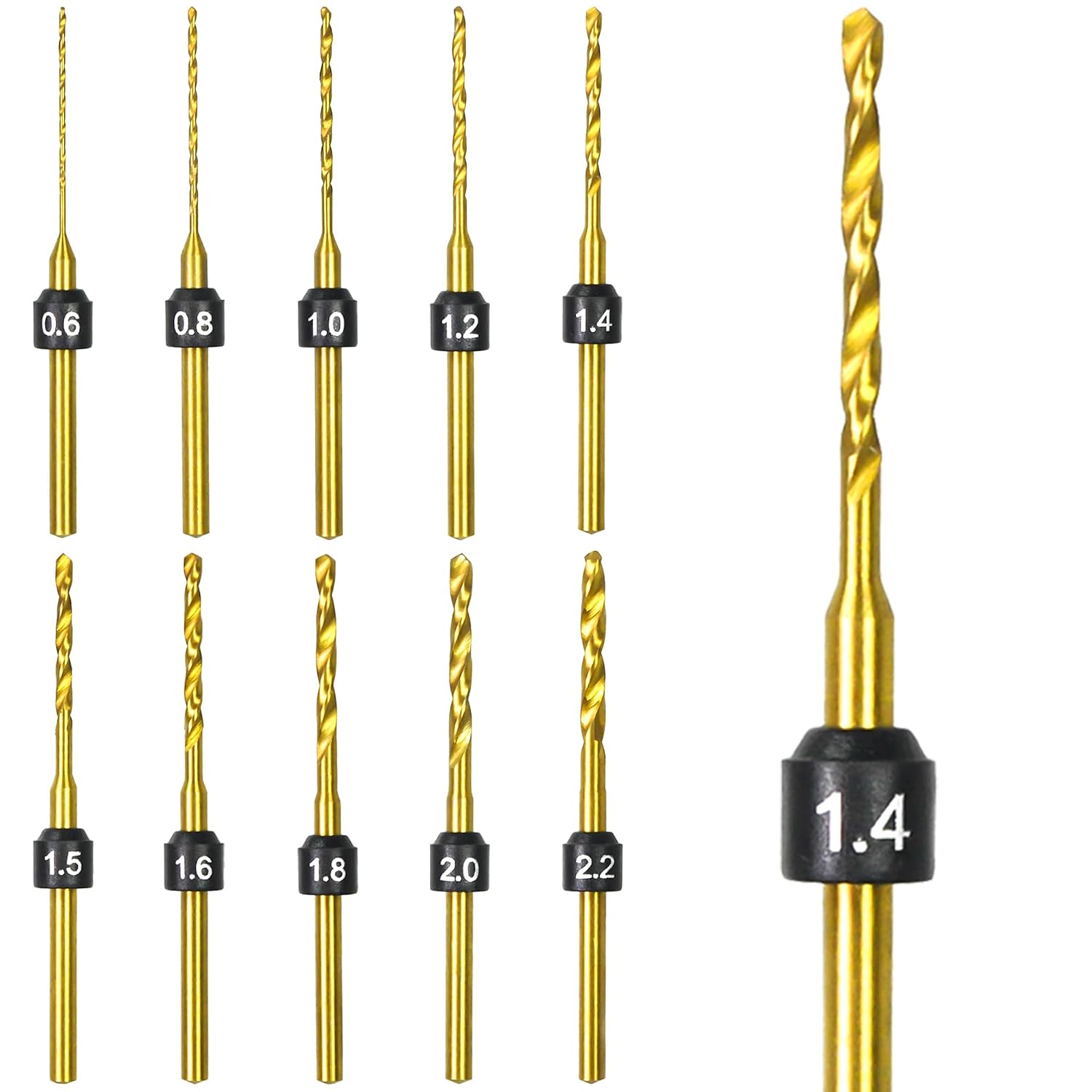 Thumbnail 5 de ARROWMAX Set punte trapano PCB 0,6–2,2 mm, gambo 2,35 mm – Set A