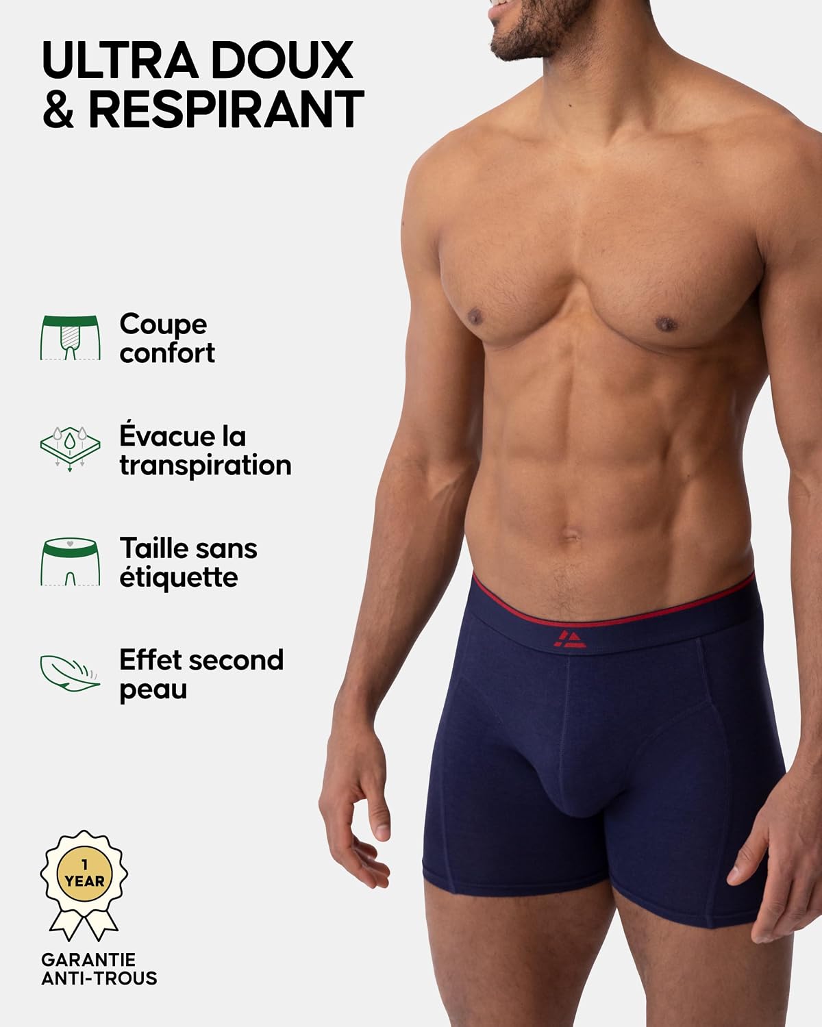 Thumbnail 2 de DANISH ENDURANCE Boxer Bambou Homme