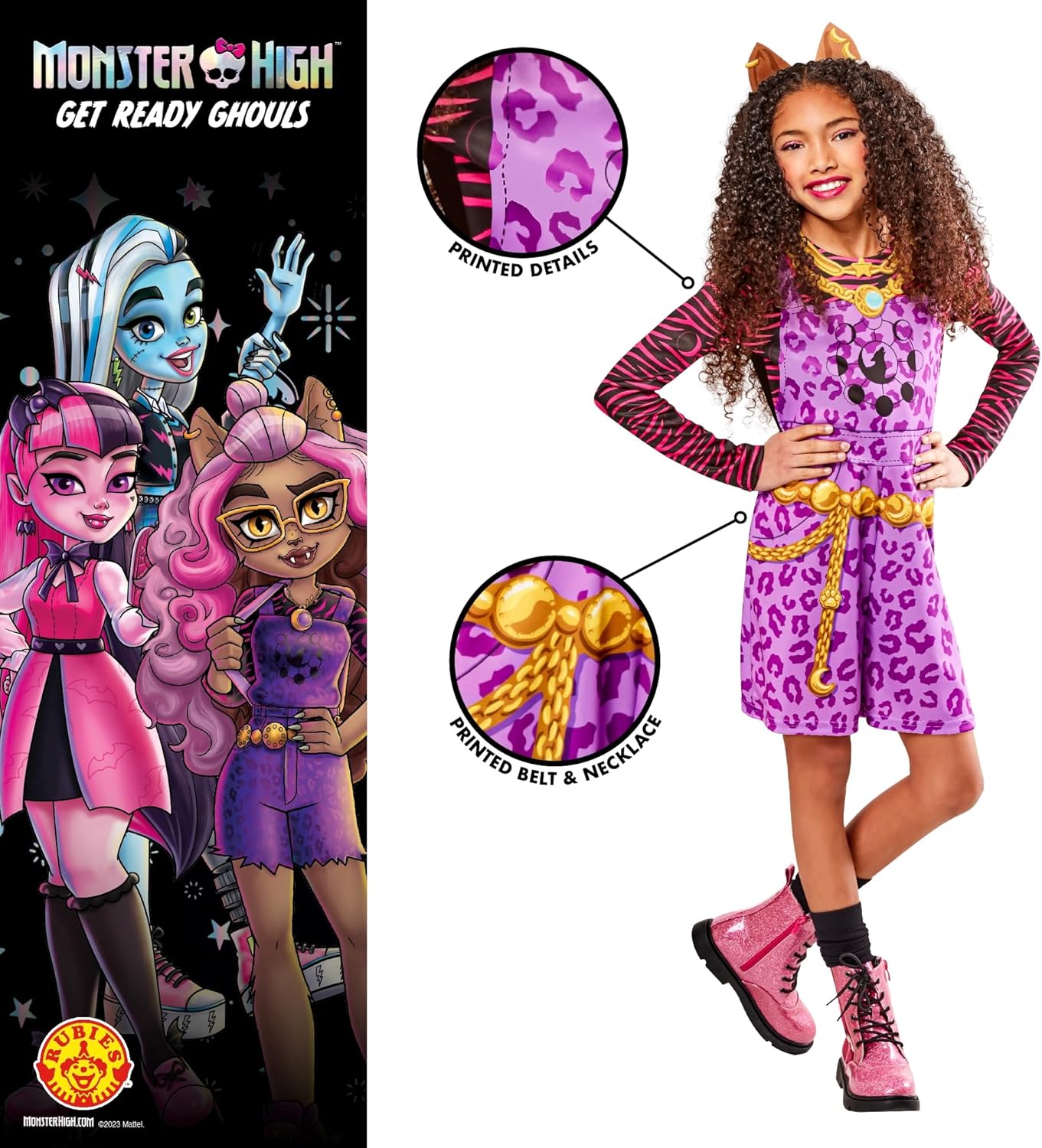 Thumbnail 2 de Rubies Clawdeen classic disfraz niñas XS 5-6 años