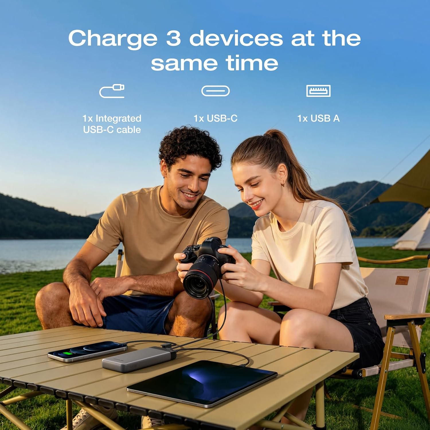 Thumbnail 3 de EcoFlow RAPID Powerbank 20000mAh with 45W PPS and Integrated Retractable USB-C Cable