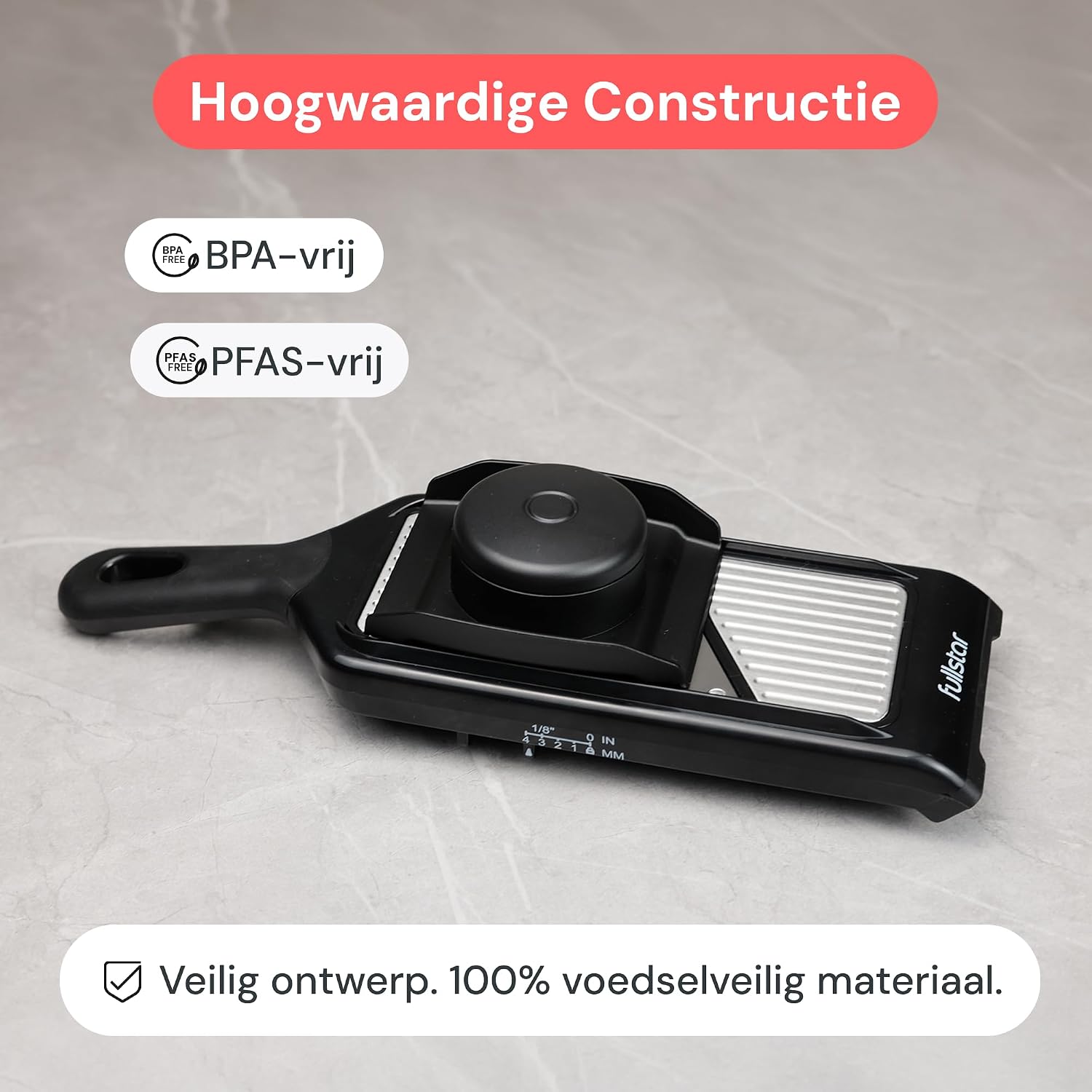 Detalle 2 de Fullstar Handheld 2-in-1 mandolinesnijder met juliennesnijder en vier diktes