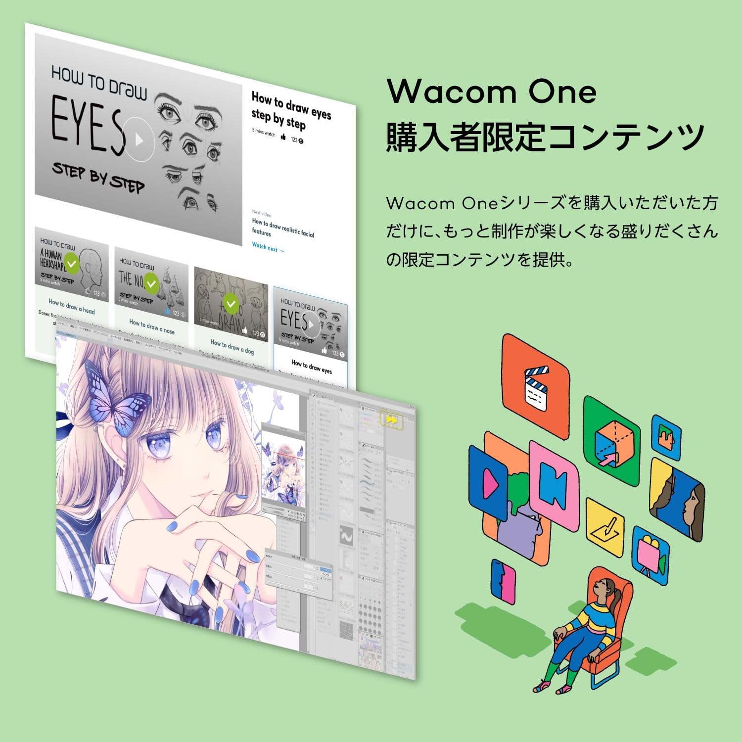 Thumbnail 4 de ワコム Wacom One TCTC4110WLW0D smallペンタブレット、Bluetooth・USB対応