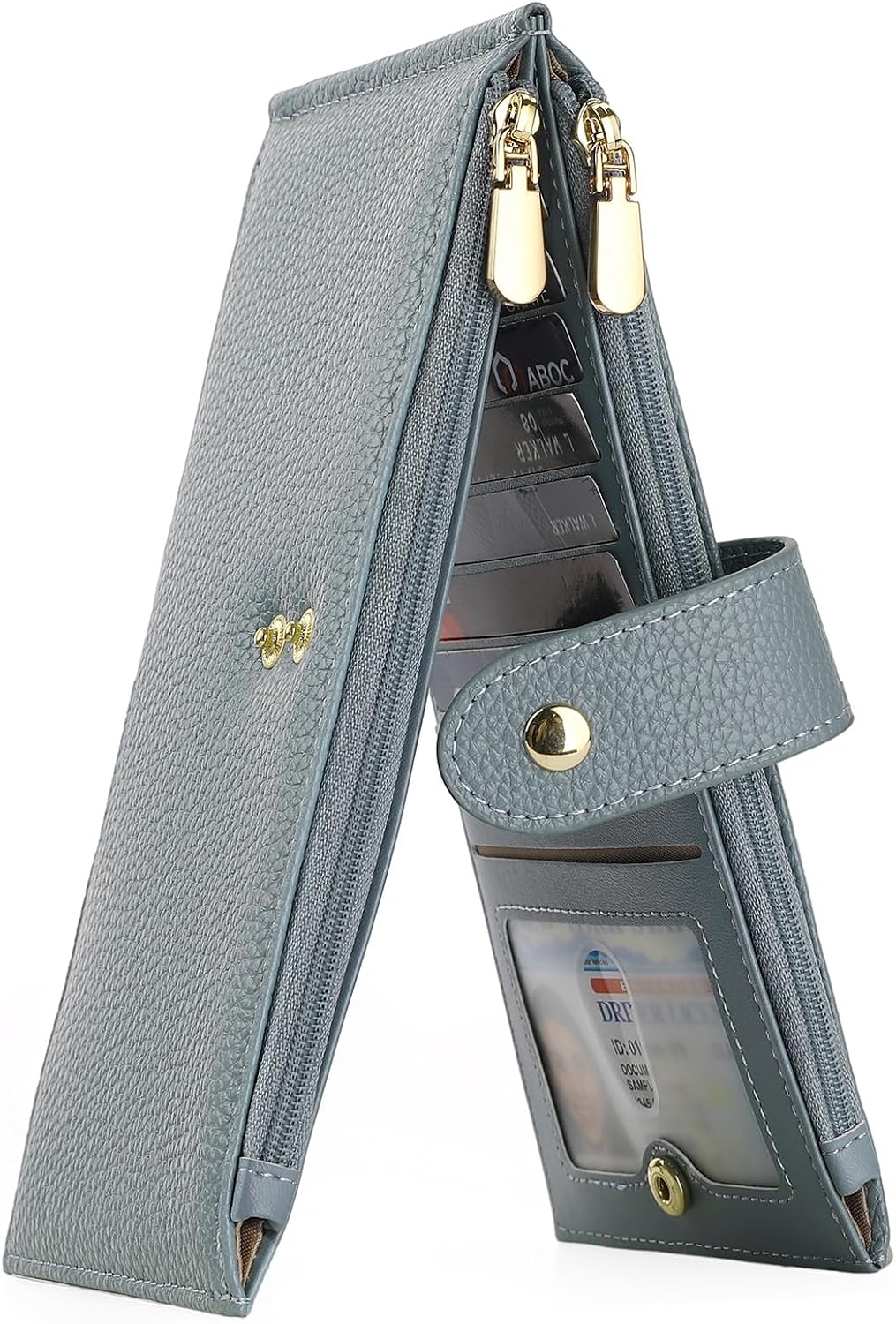Detalle de GOIACII RFID Blocking Large Bifold Wallet for Women – Practical, Slim yet Spacious
