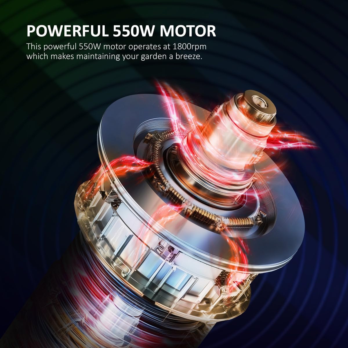 Thumbnail 5 de NETTA Pole Hedge Trimmer Long Reach (550W) – telescopic 2.7m electric hedge trimmer with 135° adjustable head