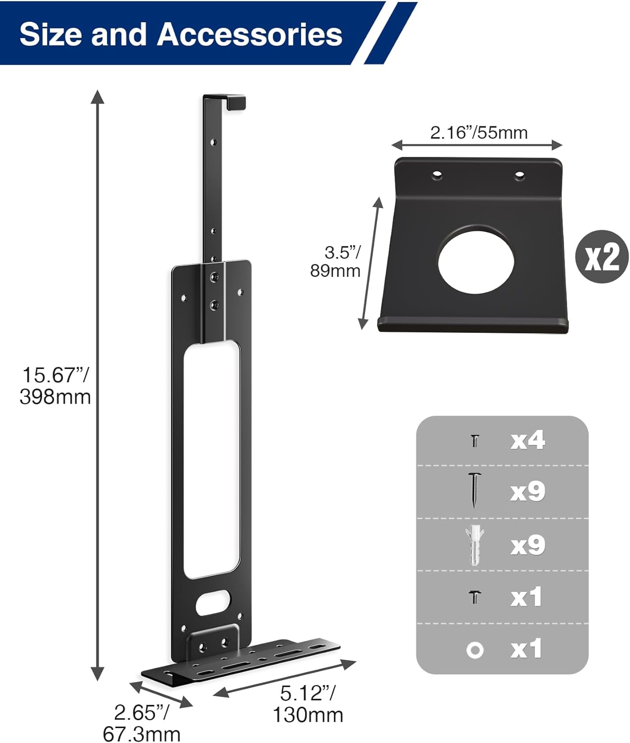 Detalle 1 de Console wall mount for PS5, holds 33 lbs