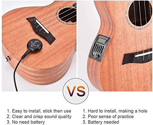 Thumbnail 3 de OTraki PiezoTonabnehmer Mini – Kontaktmikrofon mit 6,35 mm Ausgang für Gitarre, Violine, Mandoline und mehr