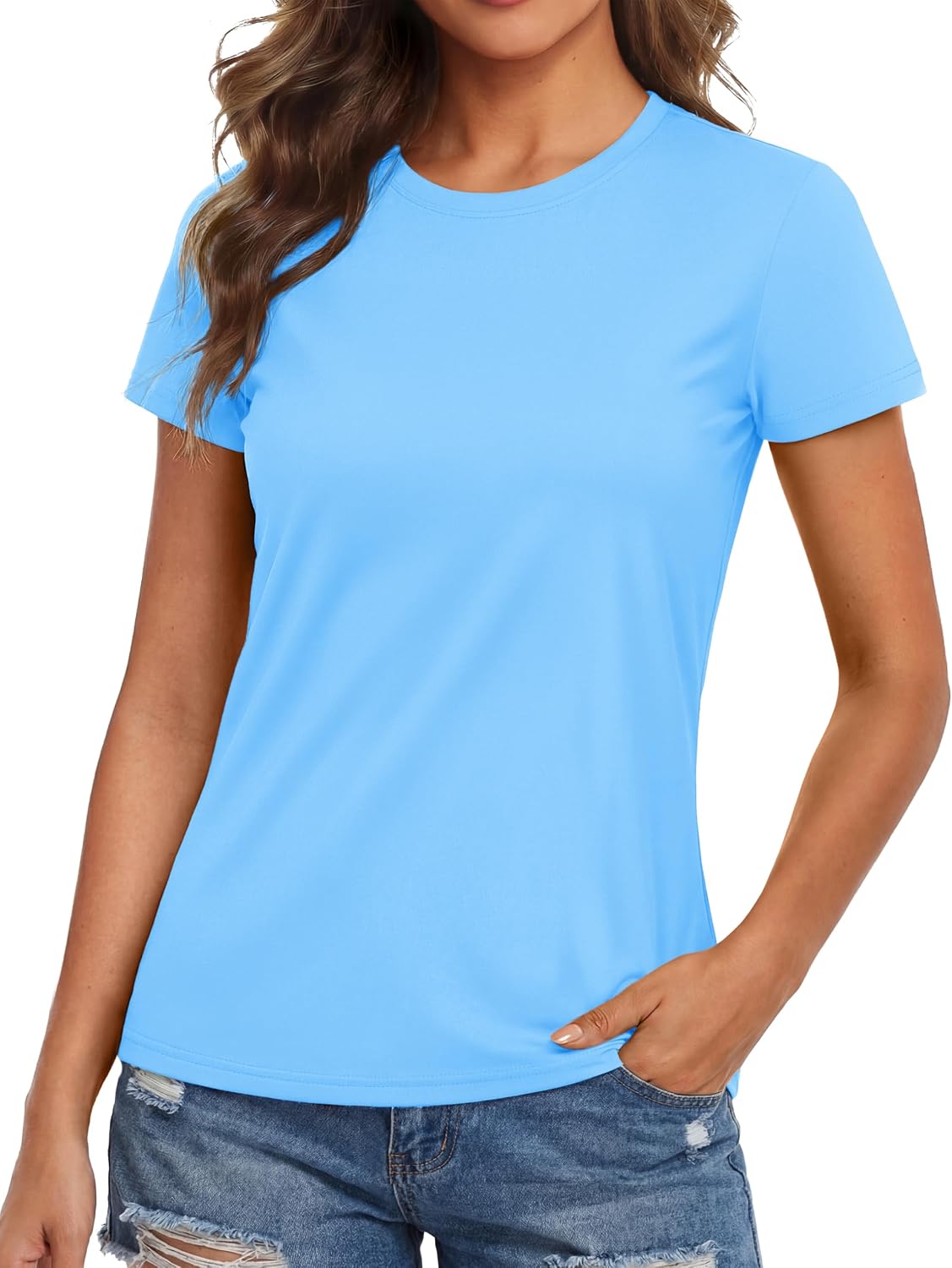 Detalle de MAGCOMSEN Women's Workout Shirt Polyester