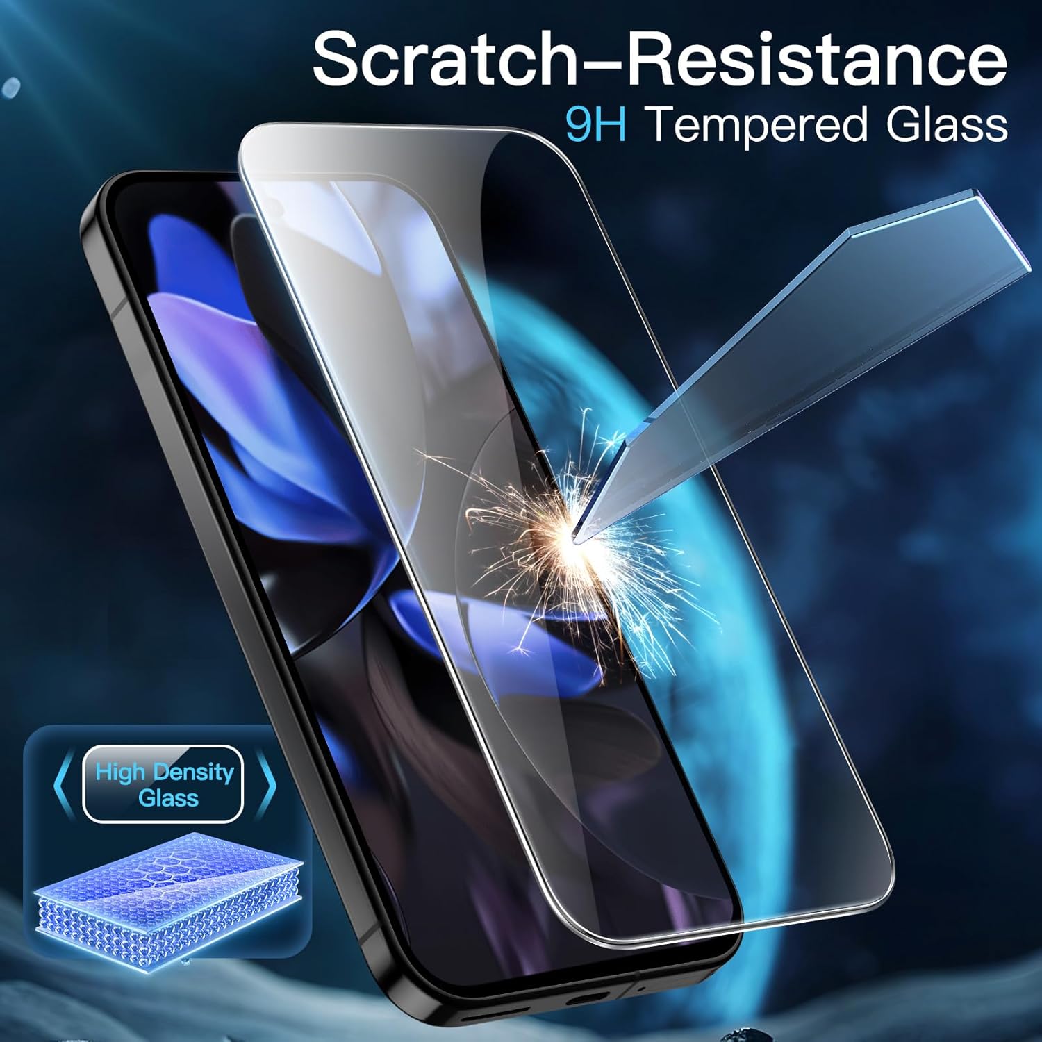 Thumbnail 5 de JETech Screen Protector for Google Pixel 10 — 3-pack