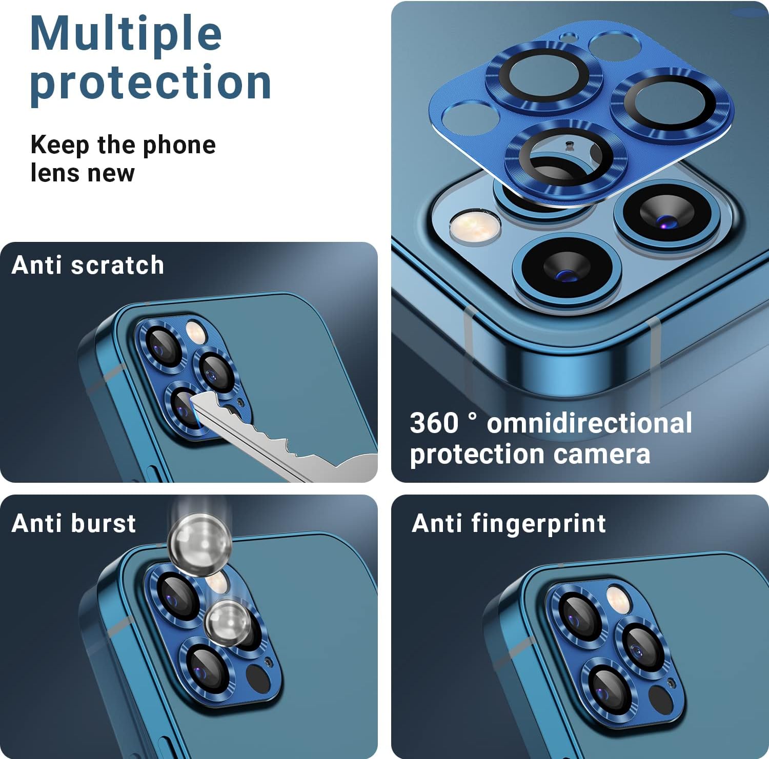 Detalle 1 de iPhone 12 Pro Linsenschutz 2er-Pack