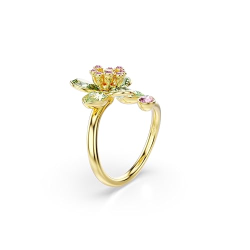 Detalle 2 de Swarovski Anillo Idyllia flor verde talla mixta 💍