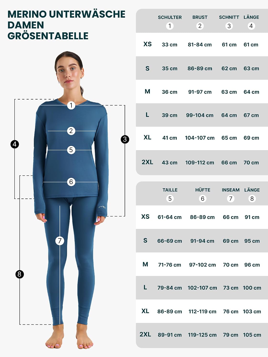 Thumbnail 6 de Merino.tech Unterwäsche Damen Set 250 g/m²