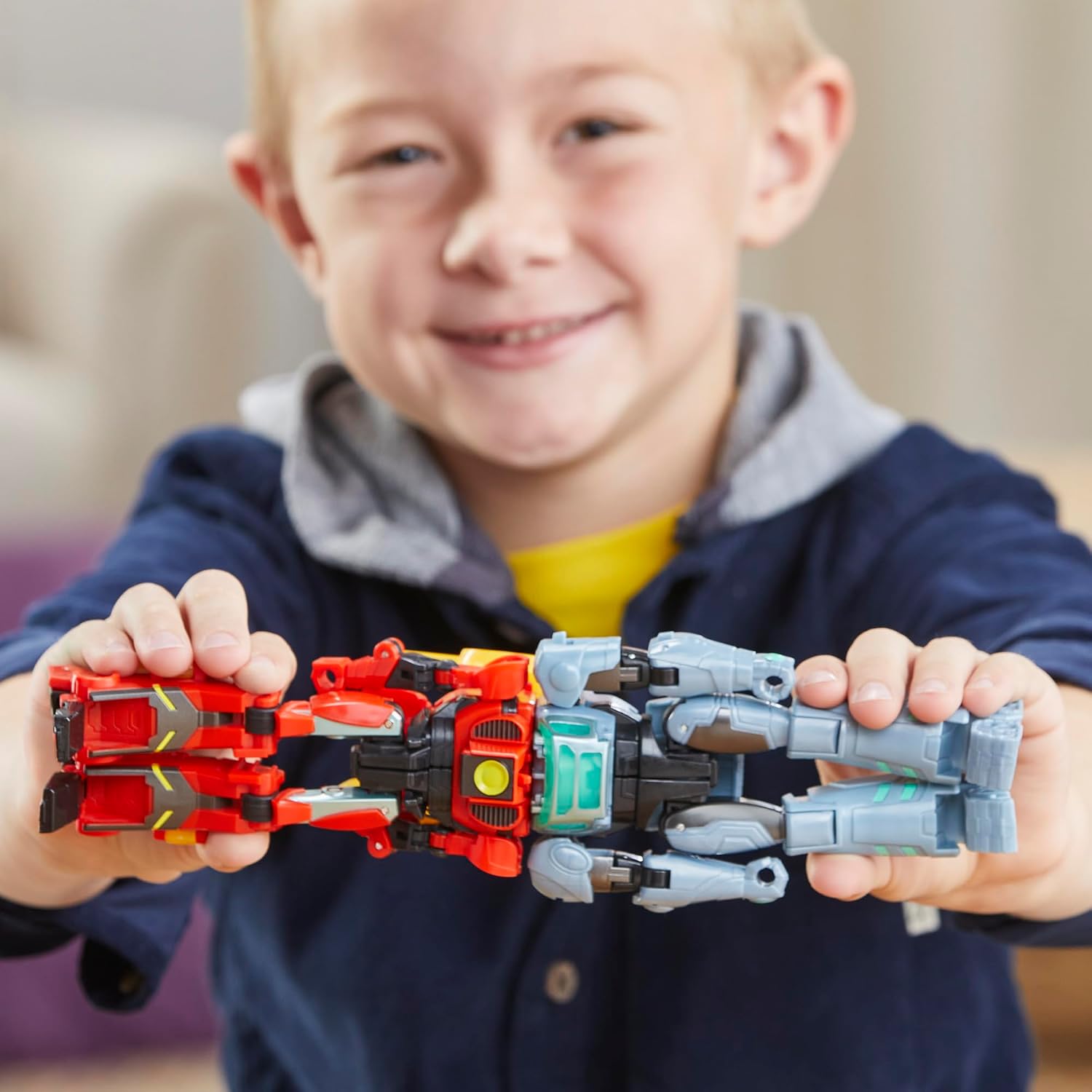 Detalle de Transformers EarthSpark Cyber-Combiner Terran Twitch & Robby Malto Action-Figuren-Set